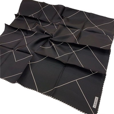 Armine İpek Eşarp Nostalji - 8655-02 Siyah Taş Twill