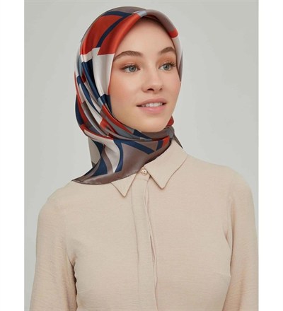Armine İpek Eşarp Nostalji - 8664-27 Vizon Twill