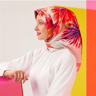 Armine İpek Eşarp Nostalji - 8735-09 Fuşya Sura