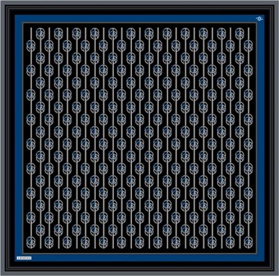 Armine İpek Eşarp Nostalji - 8822-51 Siyah Saks Twill