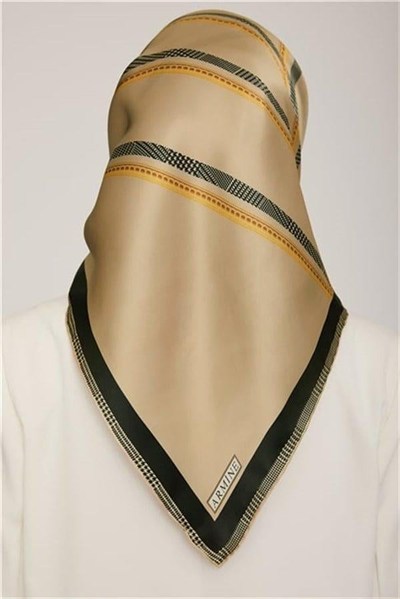 Armine İpek Eşarp Nostalji - 8833-50 Vizon Twill