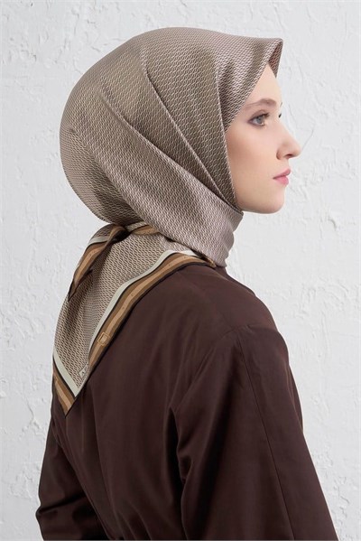 Armine İpek Eşarp Nostalji - 9401-02 Krem Twill