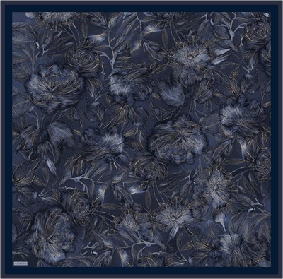 Armine İpek Eşarp Nostalji - 9409-81 Lacivert Twill
