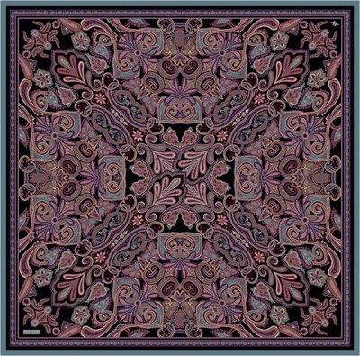 Armine İpek Eşarp Nostalji - 9421-86 Mürdüm Twill