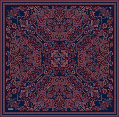 Armine İpek Eşarp Nostalji - 9421-88 Lacivert Twill