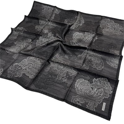 Armine İpek Eşarp Nostalji - 9428-52 Füme Siyah Twill