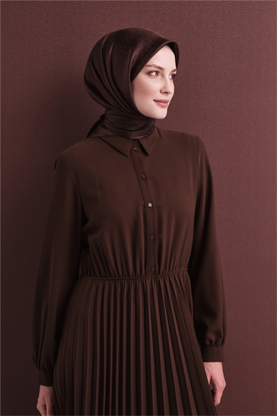Armine Jakarlı İpek Eşarp 2027 Kış - 9647-87 Bordo