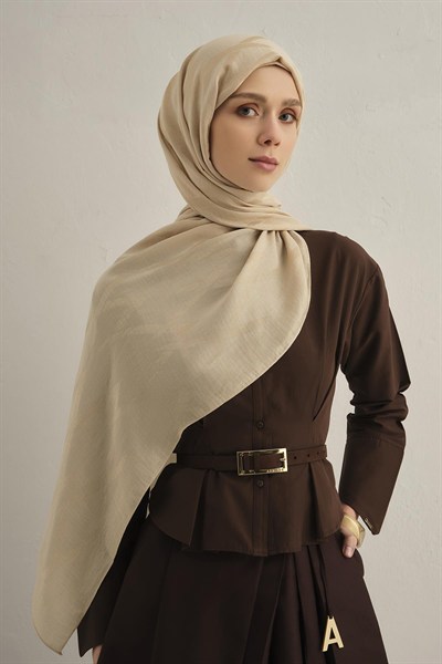 Armine Lyocell Şal - 1 - Bej 64