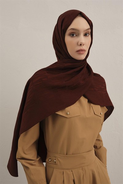 Armine Lyocell Şal - 3 - Bordo 32