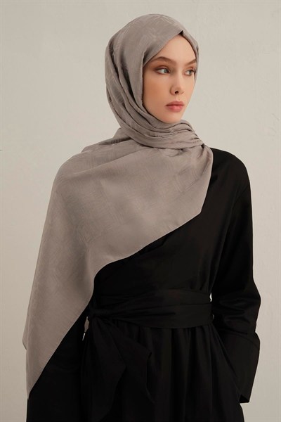 Armine Lyocell Şal - 6 - Gri 20