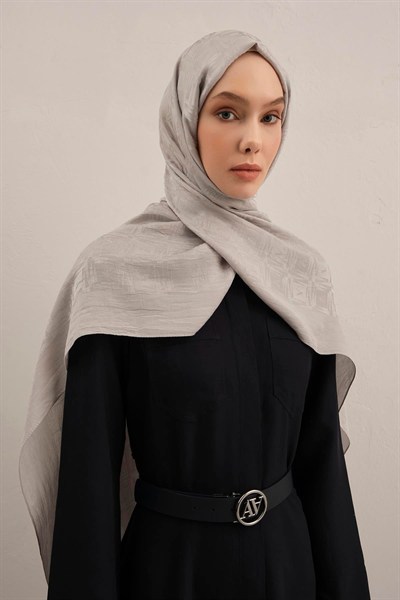 Armine Lyocell Şal - 6 - Gümüş 23