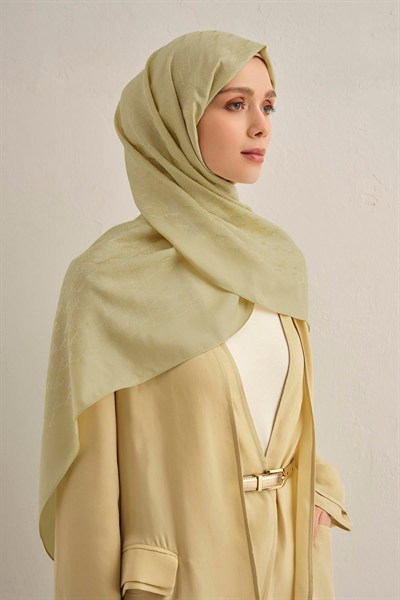 Armine Pamora Şal - Monogram Desenli 3 - Çağla 51