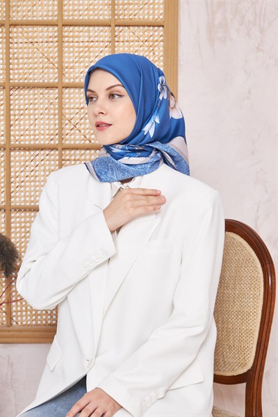 Armine Sport Twill Eşarp - 8532-105 İndigo