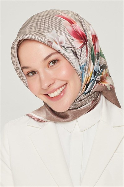 Armine Sport Twill Eşarp - 8532-81 Soft Pudra