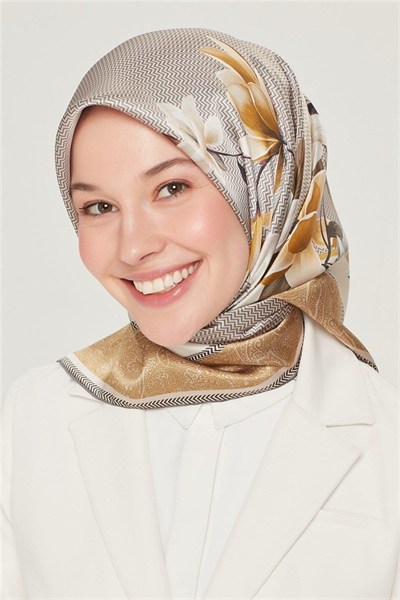 Armine Sport Twill Eşarp - 8532-83 Gold