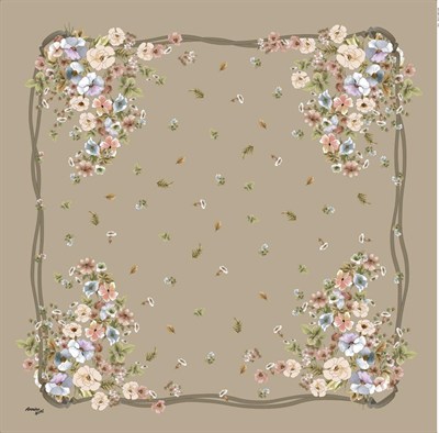 Armine Sport Twill Eşarp - 8533-92 Koyu Taş