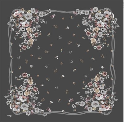 Armine Sport Twill Eşarp - 8533-94 Füme