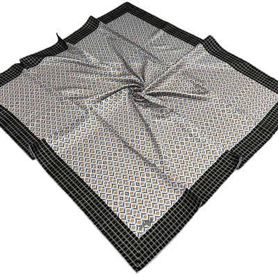 Armine Sport Twill Eşarp - 8557-37 Gri Sarı