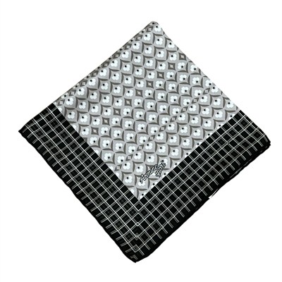 Armine Sport Twill Eşarp - 8557-91 Açık Gri Siyah