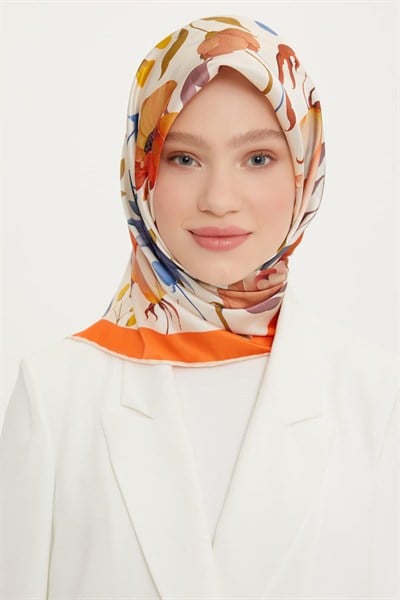 Armine Sport Twill Eşarp - 8740-32 Oranj