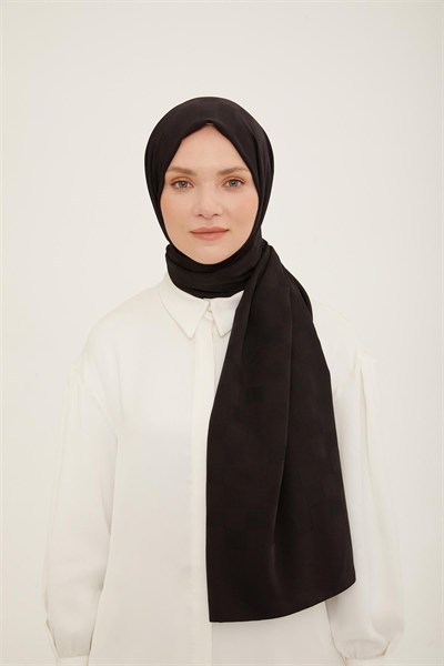 Armine Trend Capri Şal - 3 - Siyah 01
