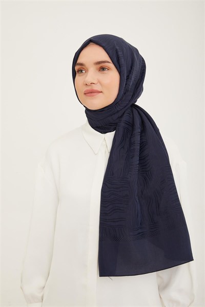 Armine Trend Hazan Şal - 3 - Lacivert 23048