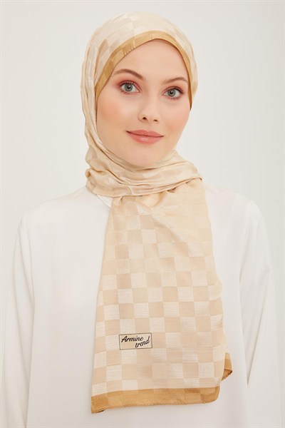 Armine Trend Janjan Şal - Dama - Gold 52