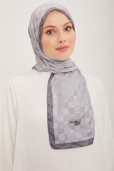 Armine Trend Janjan Şal - Dama - Gümüş 25