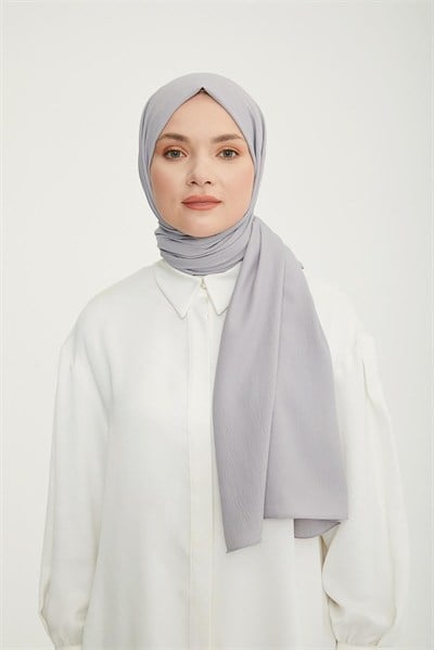 Armine Trend Krinkıl Şal - Gri 03