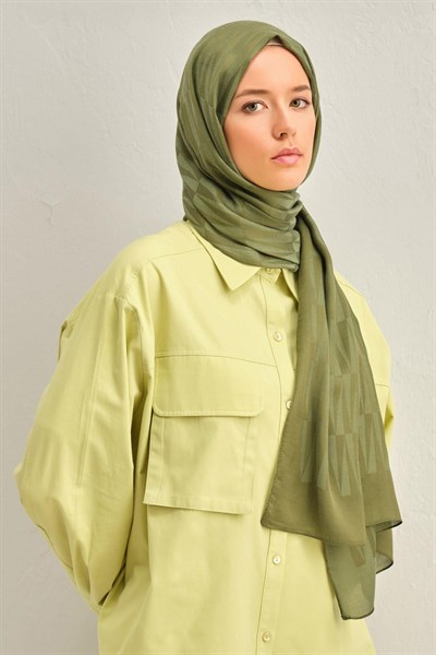 Armine Trend Lyon Şal - 3 - Haki 246710