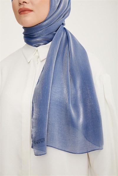 Armine Trend Pearly Şal - 1 - İndigo 23047