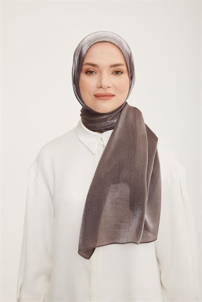 Armine Trend Pearly Şal - 1 - Koyu Kahve 23035