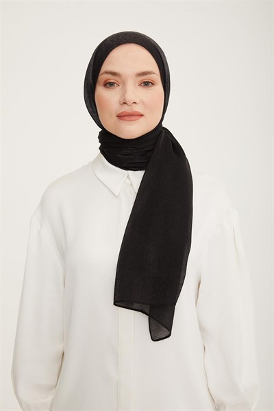 Armine Trend Pearly Şal - 2 - Siyah 83