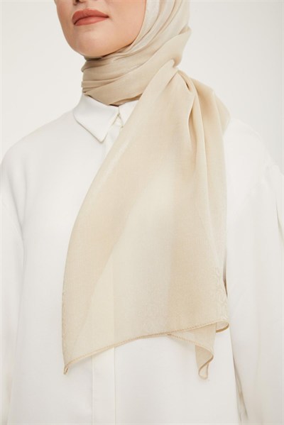 Armine Trend Pearly Şal - 2 - Soft Bej 23005