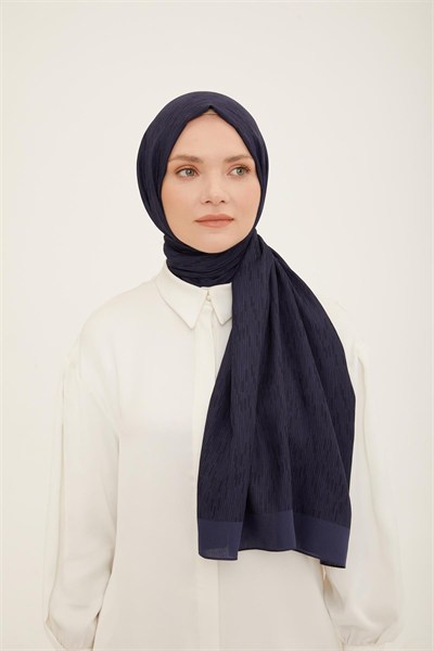 Armine Trend Ultra Light Şal - 10 - Lacivert 23048