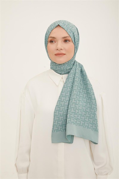 Armine Trend Ultra Light Şal - 11 - Koyu Mint 23044