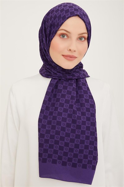 Armine Trend Ultra Light Şal - 14 - Mor 21171