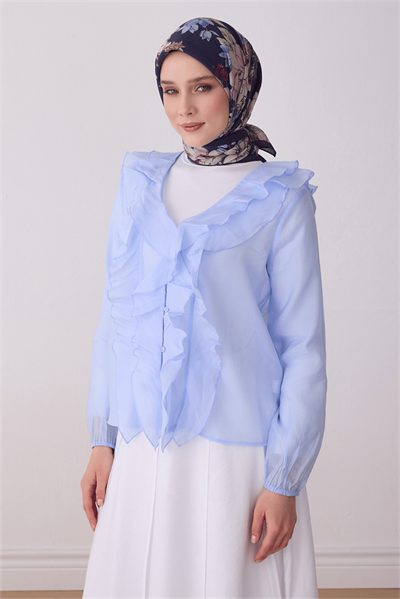 Belli Fresh Paulista Eşarp - 3487-25 Lacivert