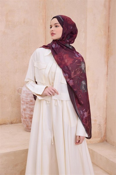 Belli Fresh Sanda Şal - 1362-15 Bordo