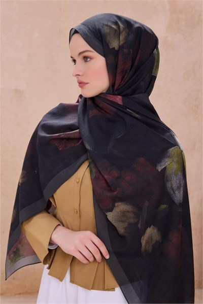 Belli Fresh Vintage Şal - 49 Siyah