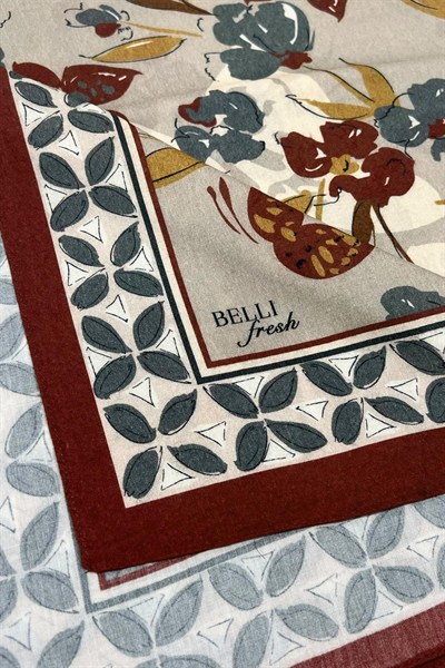 Belli Fresh Viona Şal - 3203-03 Bordo Taş