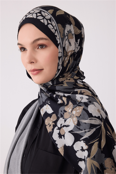 Belli Fresh Viona Şal - 3203-11 Siyah Taş