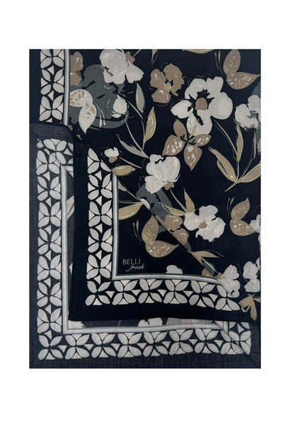 Belli Fresh Viona Şal - 3203-11 Siyah Taş