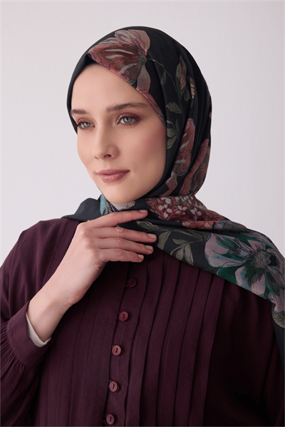 Belli Fresh Vual Şal - 3396-04 Siyah