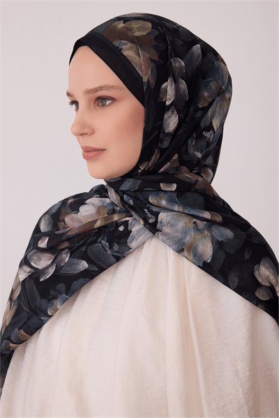 Belli Fresh Vual Şal - 4128-04 Siyah