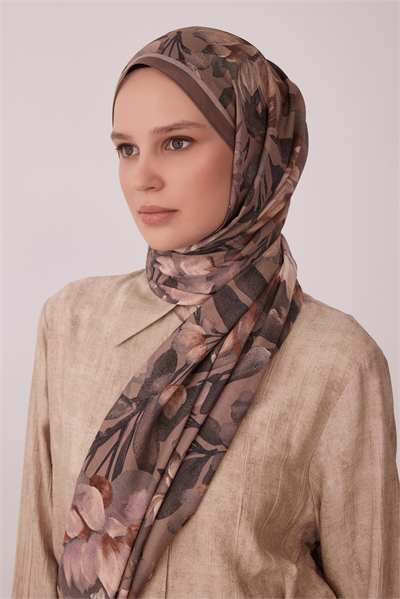 Belli Fresh Vual Şal - 4128-93 Vizon Kahve