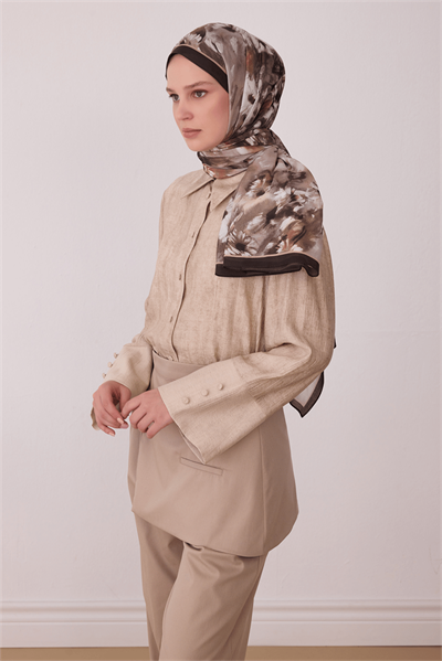 Belli Fresh Vual Şal - 4149-105 Kahverengi