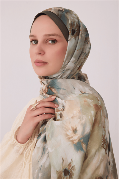Belli Fresh Vual Şal - 4149-84 Yeşil