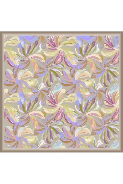 Belli İpek Eşarp - 4107-03 Vizon Yeşil Twill