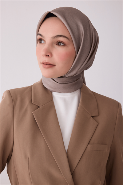 Belli İpek Eşarp - 4305-07 Vizon Twill
